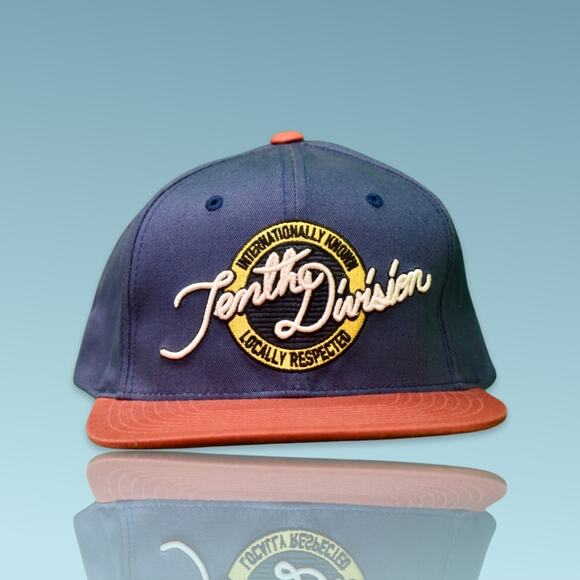 The Tenth Division Snapback Cap in Navy - Picture 7 of 8